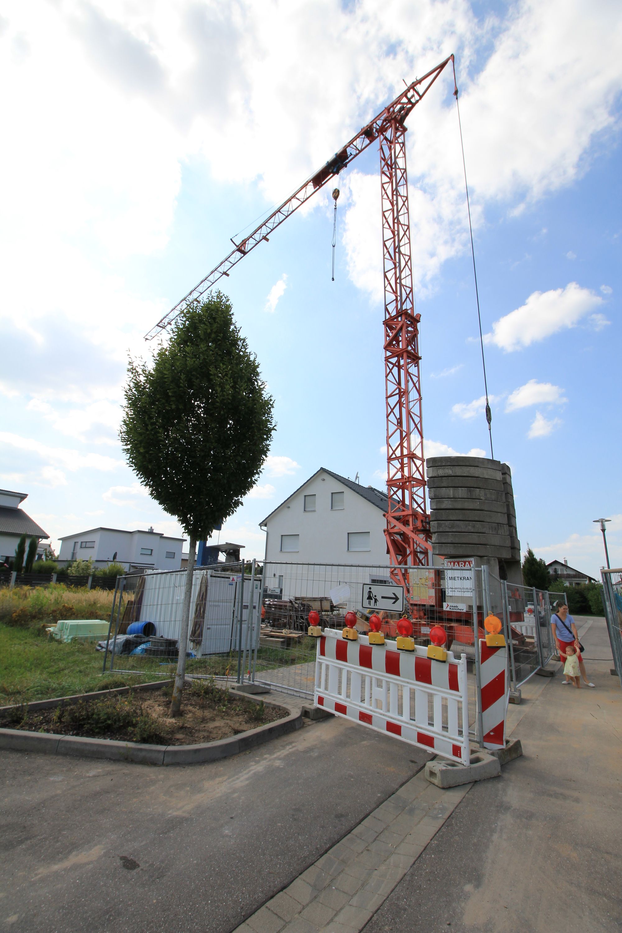 Nanu? Da steht ein Kran